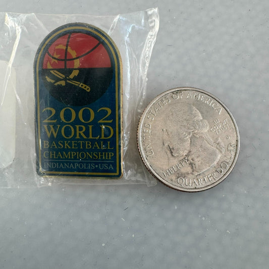 2002 World Basketball Championship Indianapolis FIBA Lapel Pin