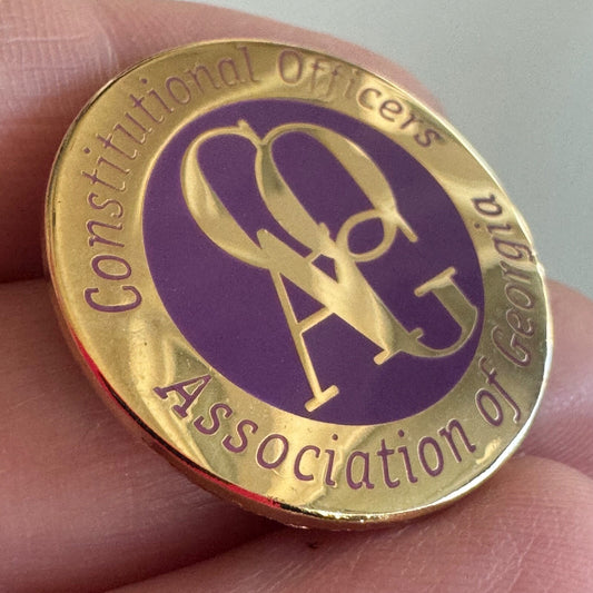 Vintage Constitutional Officers Association of Georgia Lapel Pin COAG