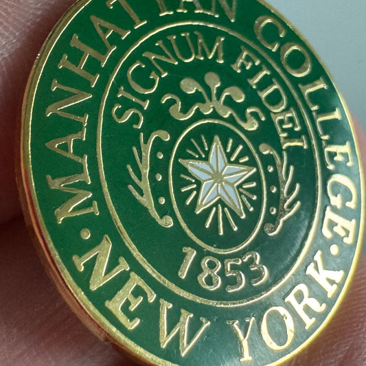 Vintage Manhattan College Jaspers New York Tie Tack Pin