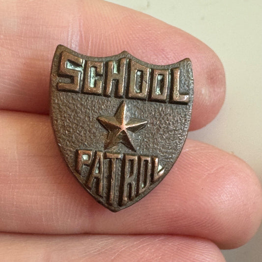 School Patrol Shield Northwestern Mutual Screwback Lapel Pin