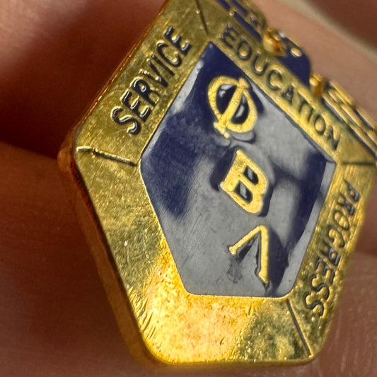 Vintage Phi Beta Lambda Honor Society Lapel Pin FBLA Collegiate
