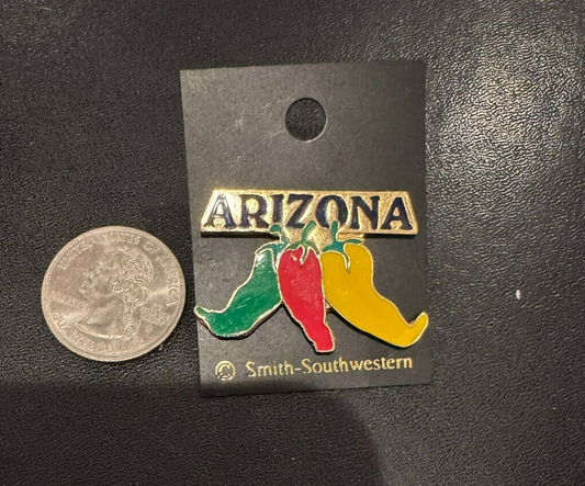 Arizona Chili Pepper Red Green Yellow Vintage