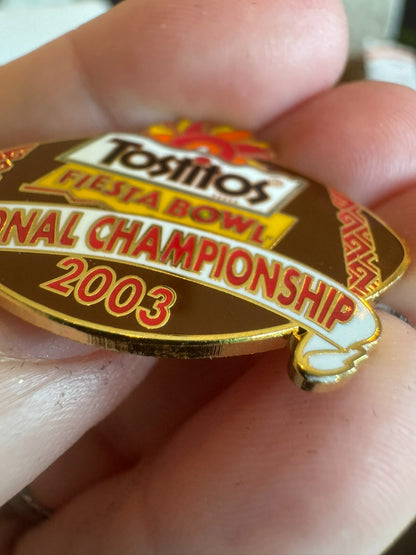 Tostitos Fiesta Bowl National Championship 2003 Lapel Pin Ohio State Miami OSU