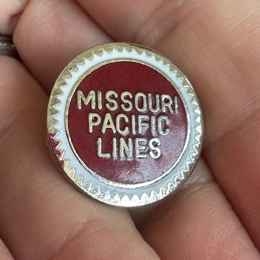 Vintage Missouri Pacific Lines Railroad Logo Lapel Pin Tie Tack Mo-Pac