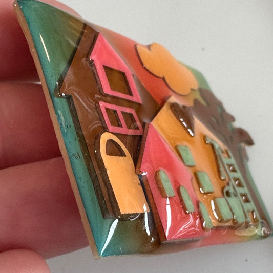 House Pins by Lucinda Heart DIY Hammer Ladder Bucket Brooch Pin