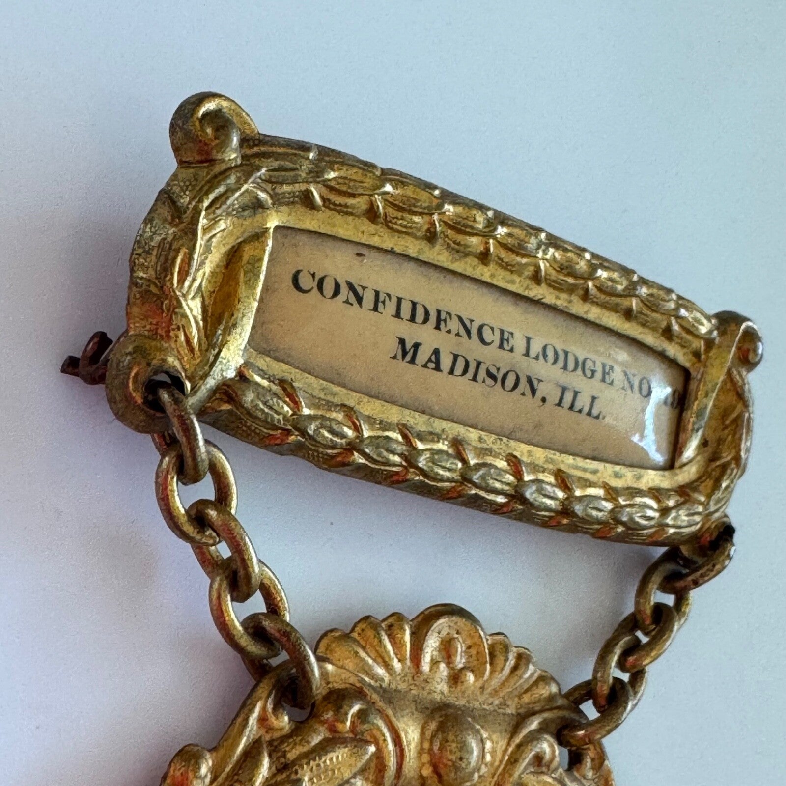 Antique Amalgamated Association of Iron Steel and Tin Workers Union Medal Pin
