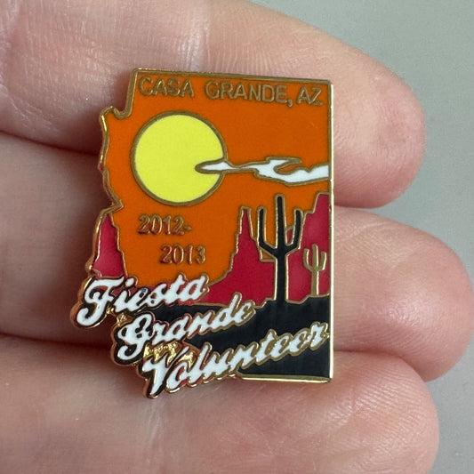 Fiesta Grande Volunteer Casa Grande AZ 2012 2013 Pin 