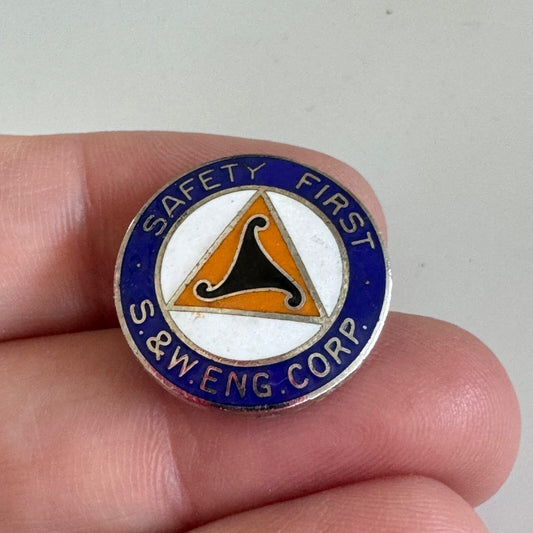 Stone & Webster Engineering Corporation Safety First Lapel Pin
