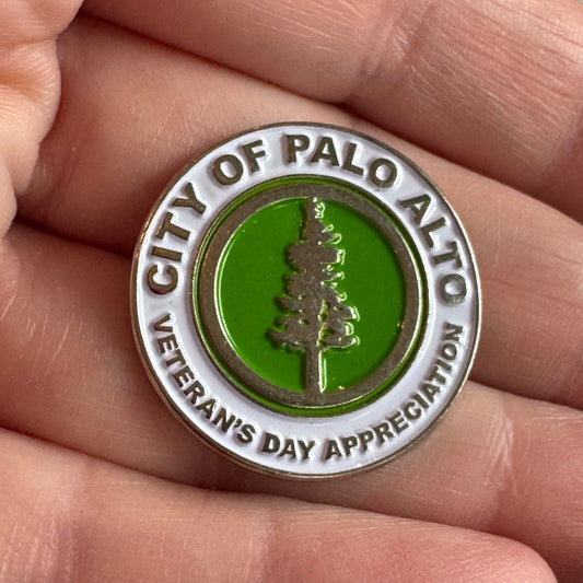 City Of Palo Alto California Veterans Day Appreciation Lapel Pin