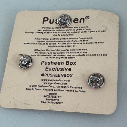 2017 Pusheen Box Exclusive Culturefly 3 Pin Set Christmas Winter