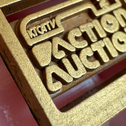 Vintage Twin Cities PBS KTCA-TV Action Auction 2 Lapel Pin KTCA