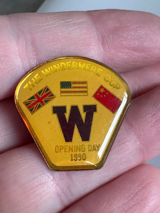 Windermere Cup 1990 Opening Day Pin – Rowing Regatta University of Washington UW