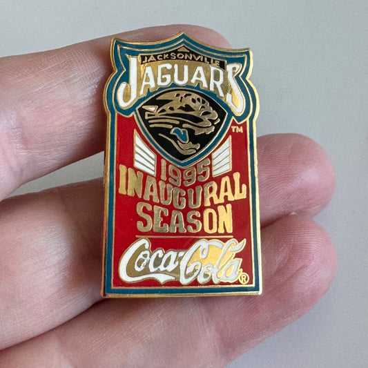 Jacksonville Jaguars 1995 Inaugural Season Coca Cola NFL Pin 