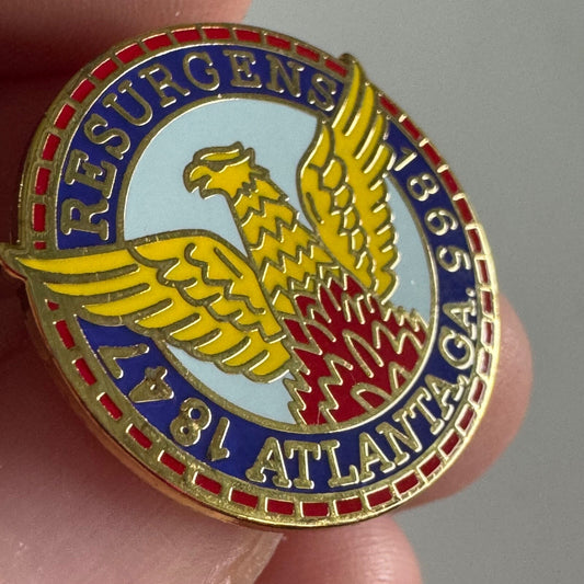 Vtg Resurgens Atlanta Georgia 1847-1865 Pin Mayor’s Office of Cultural Affairs