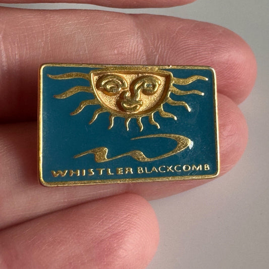 Vintage Whistler Blackcomb Ski Skiing Lapel Pin 