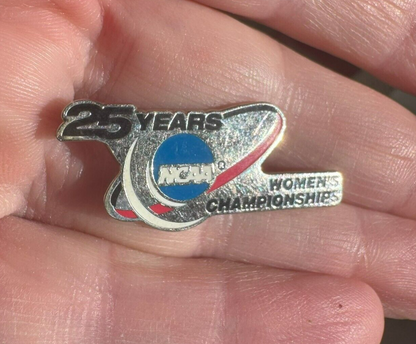 25 Years NCAA Womens Championships Womens Sports Ename Lapel Pin