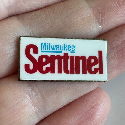 Vintage Milwaukee Sentinel Lapel Pin Newspaper RARE