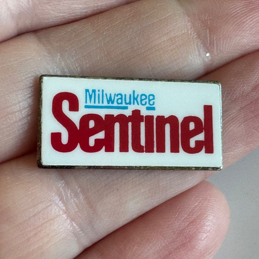 Vintage Milwaukee Sentinel Lapel Pin Newspaper RARE
