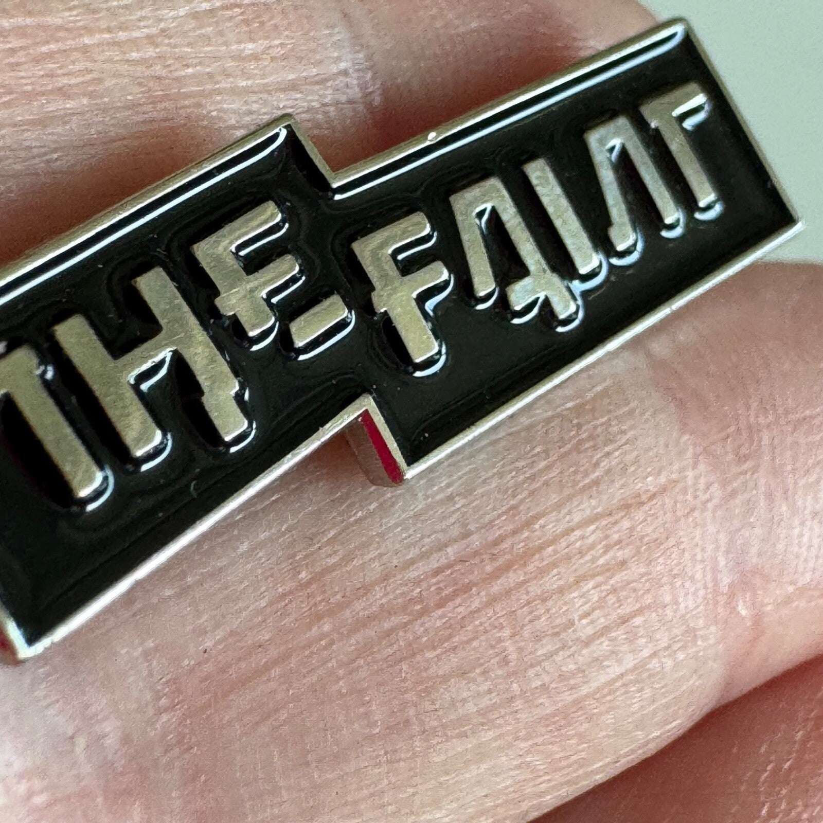 The Faint Band Lapel Pin Todd Fink Music Rock Band