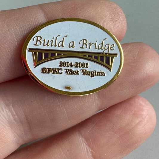 Build a Bridge GFWC WV 2004–2006 Pin – West Virginia Civic Group