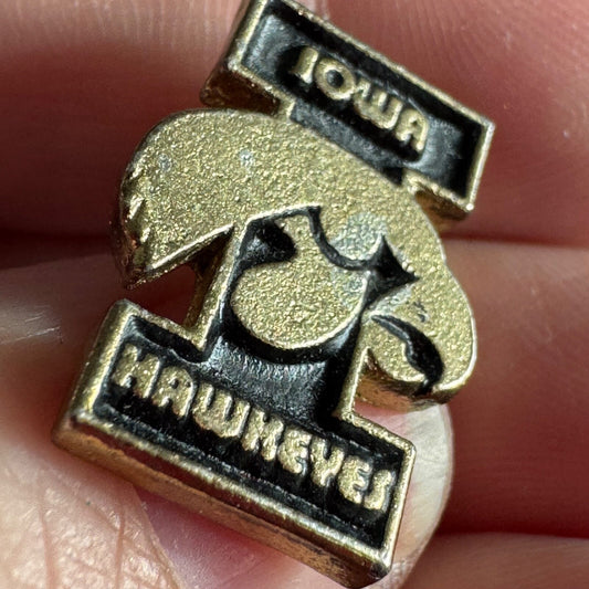 Vintage University of Iowa Hawkeyes Enamel Lapel Pin Large I 