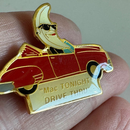 Mac Tonight Drive Thru McDonalds Moon Lapel Pin