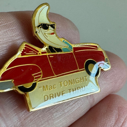 Mac Tonight Drive Thru McDonalds Moon Lapel Pin