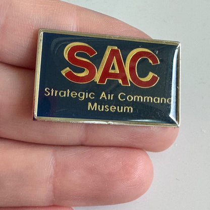Vintage Strategic Air Command Museum Lapel Pin Nebraska SAC RARE