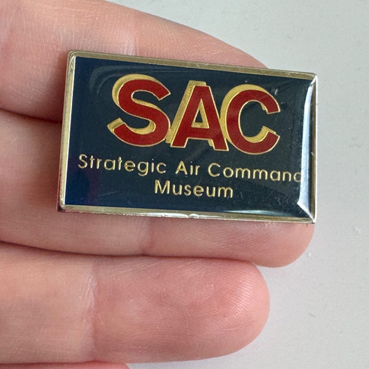 Vintage Strategic Air Command Museum Lapel Pin Nebraska SAC RARE
