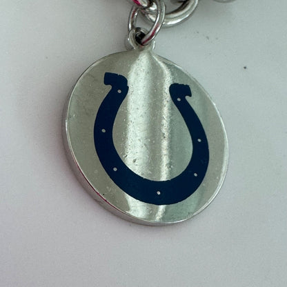 Vintage Indianapolis Colts Silver Tone Charm Bracelet