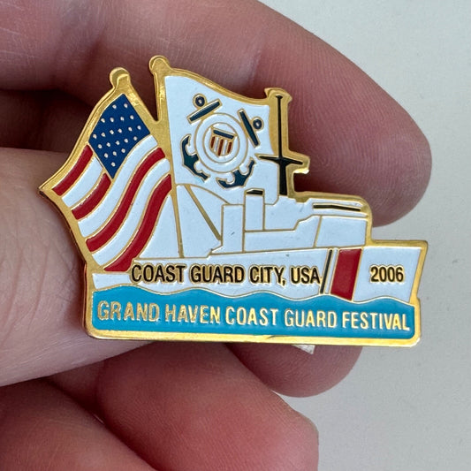 2006 Grand Haven Coast Guard Festival Lapel Pin Souvenir