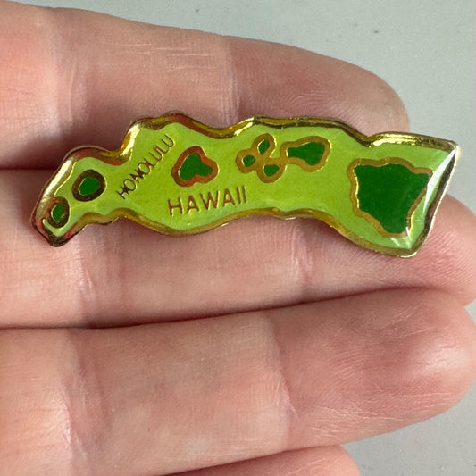 Vintage Honolulu Hawaii Lapel Pin Souvenir Tourist Islands 