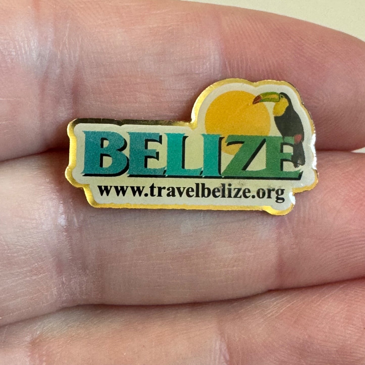 Belize Souvenir Tourist Lapel Pin Toucan