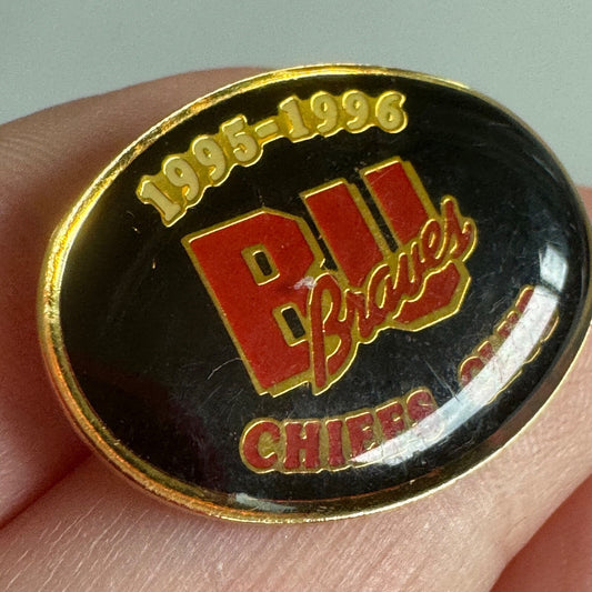 Bradley University Braves Chiefs Club 1995 96 Pin BU