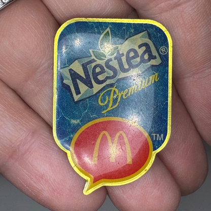 Vintage McDonalds Nestea Premium Logo Lapel Pin