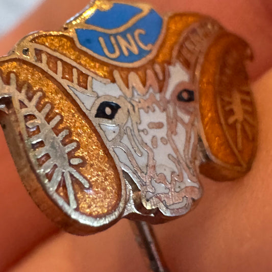 Vtg University of North Carolina at Chapel Hill Ram's Head Stick Pin 1954-68?