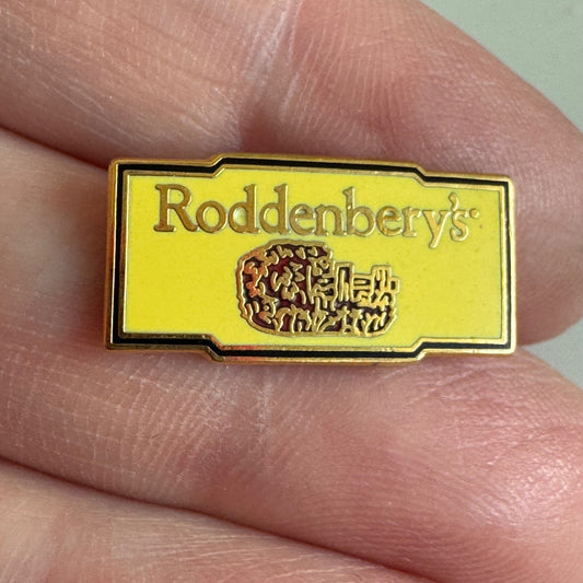 Vintage Roddenbery's Lapel Pin Cane Patch Syrup RARE