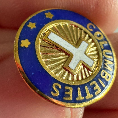 Vintage Columbiettes Lapel Pin Tie Tack Knights of Columbus K of C