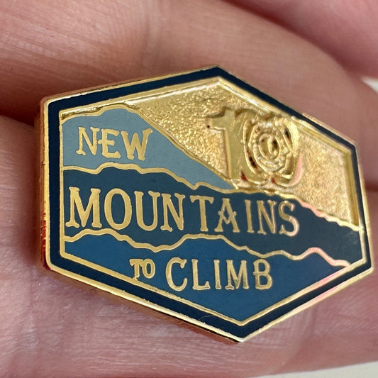 Lions 100 New Mountains to Climb Lapel Pin