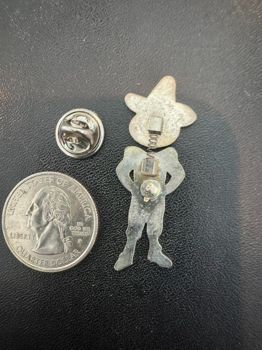 The Ohio State University Buckeye Bobble Head Pin OSU Fiesta Bowl