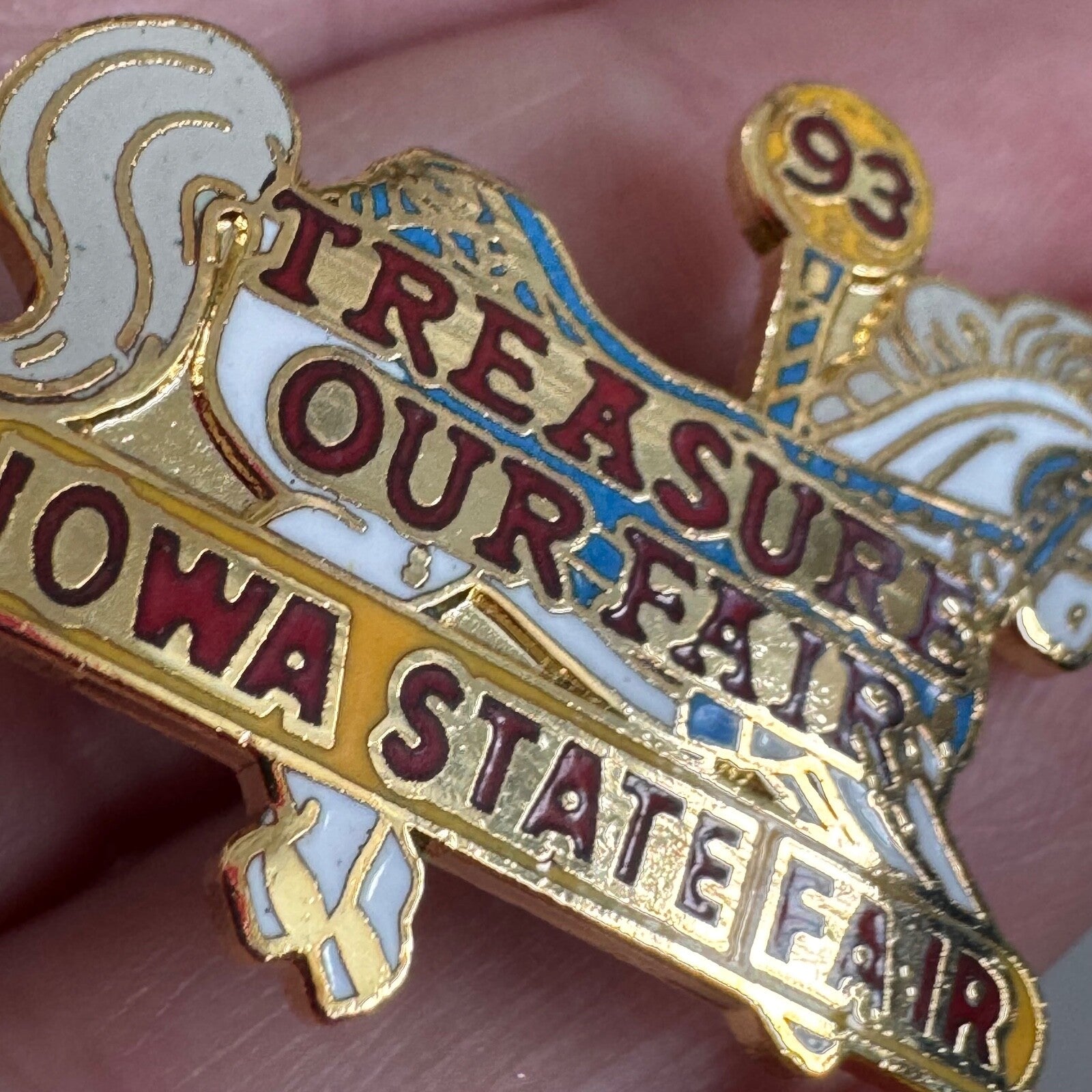 1993 Vintage Iowa State Fair Treasure of Our Fair Carousel Horse