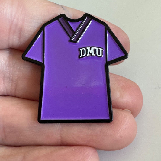 Vintage Des Moines University Medicine DMU Purple Scrubs Medical School Pin