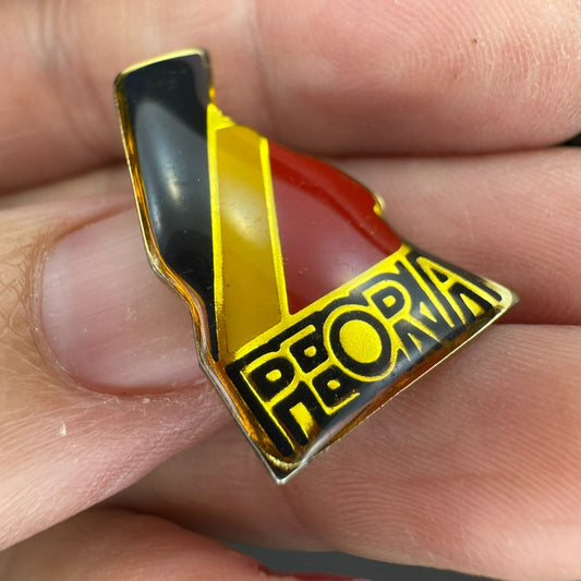 Vintage Peoria Illinois Flag Symbol Souvenir Lapel Pin
