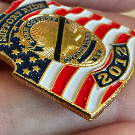 2012 Kern County Officer Down Support Ride Enamel Lapel Pin