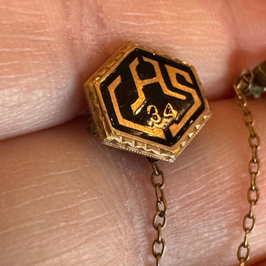 1934 C.H.S. High School Lapel Pin Graduation