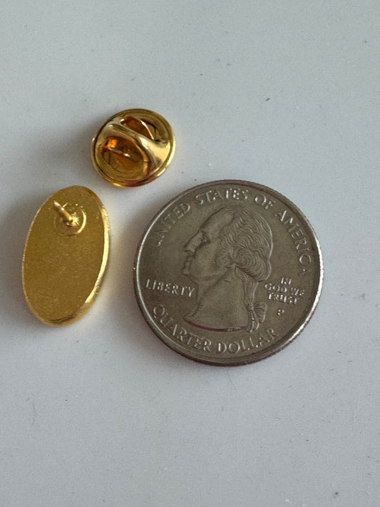 Perfect Attendance 1 Year Pin – Gold Tone School Award by J.C. Penny 