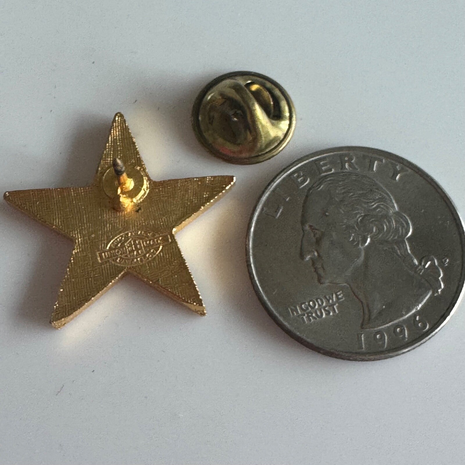 Vintage IBEW 1977 77 PAC Star Gold Tone Lapel Pin Union