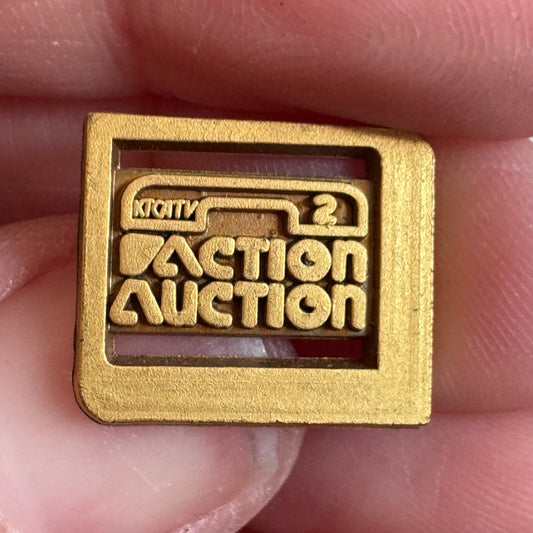 Vintage Twin Cities PBS KTCA-TV Action Auction 2 Lapel Pin KTCA