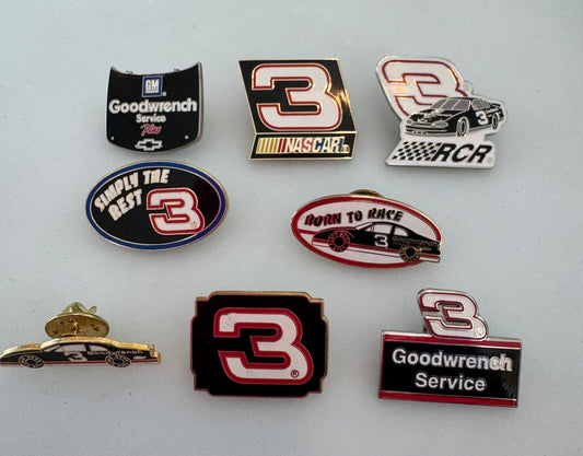 Vintage Dale Earnhardt #3 Goodwrench Service Lapel Pins New Old Stock NASCAR