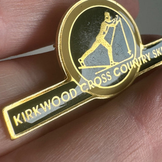 Vintage Kirkwood Cross Country Ski Area Lapel Pin California Skiing